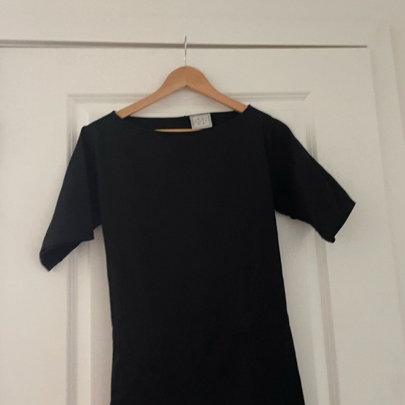 Base Range Organic Cotton Cutout Dress Minimalist Neutral - Picture 6 of 6